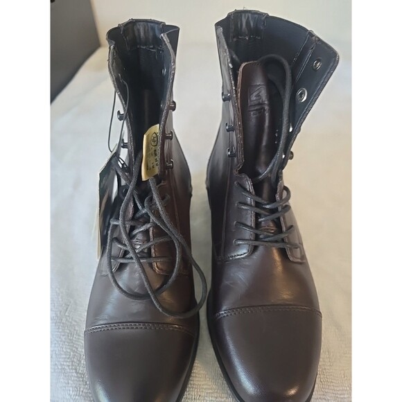 Ariat Boot Womens Size 5.5 B Scout Paddock Lace-up Black Leather Riding 10016413 - Picture 3 of 14
